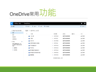 OneDrive常用功能
 