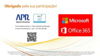 Ernesto Iglesias Morais | Sales & Marketing Manager
ernesto.morais@apr.pt | gsm +351 962 383 866
 