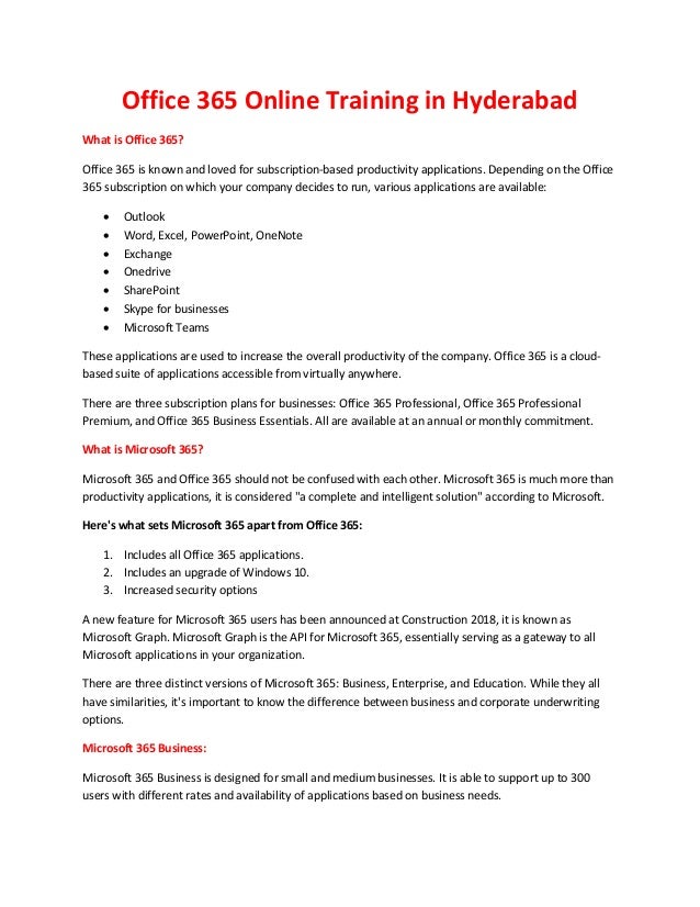 office 365 online training in hyderabad microsoft 365 online
