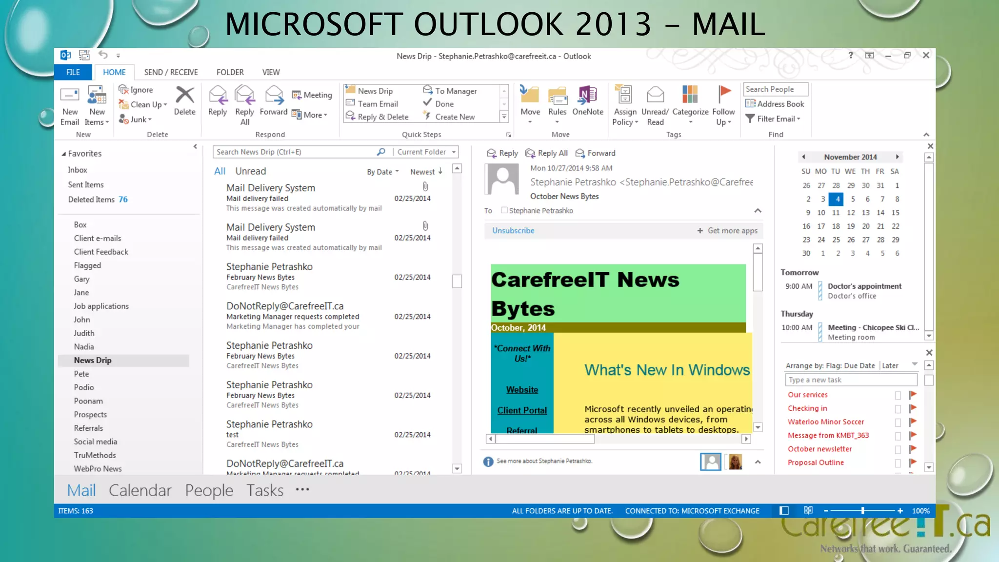 MICROSOFT OUTLOOK 2013 - MAIL 
 