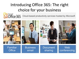 Introducing Office 365: The right
    choice for your business
 