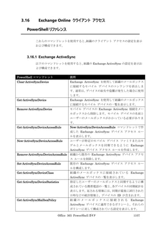 Office 365 PowerShell ガイド