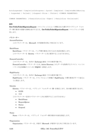 Office 365 PowerShell ガイド