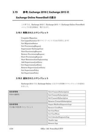 Office 365 PowerShell ガイド