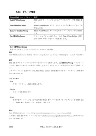 Office 365 PowerShell ガイド