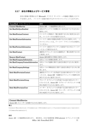 Office 365 PowerShell ガイド