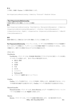 Office 365 PowerShell ガイド