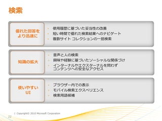 | Copyright© 2010 Microsoft Corporation
22
 
