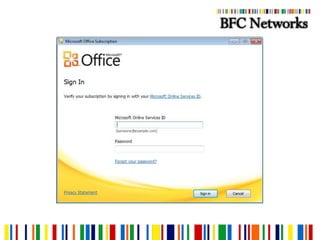 Simple Public-Facing WebsiteWhat’s InSharePoint for Internet Sites (targeted for release in FY12).  Supports customizations, site authoring, and WCM workflow and approval.What’s Out