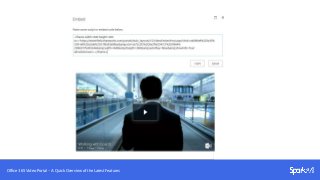 Titel – Copyright Sparked B.V.Office 365 Video Portal - A Quick Overview of the Latest Features
 