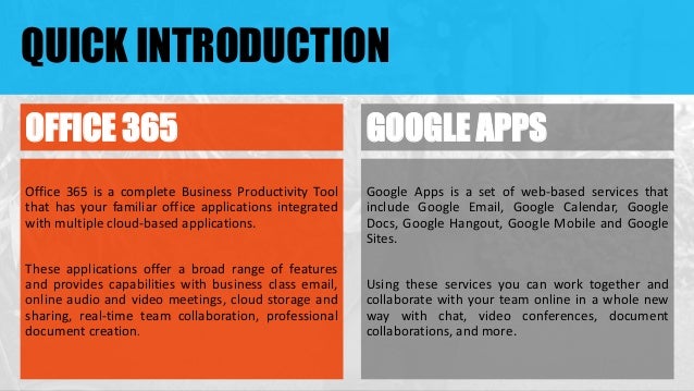 office 365 vs google apps a detailed one to one comparison google apps vs office 365