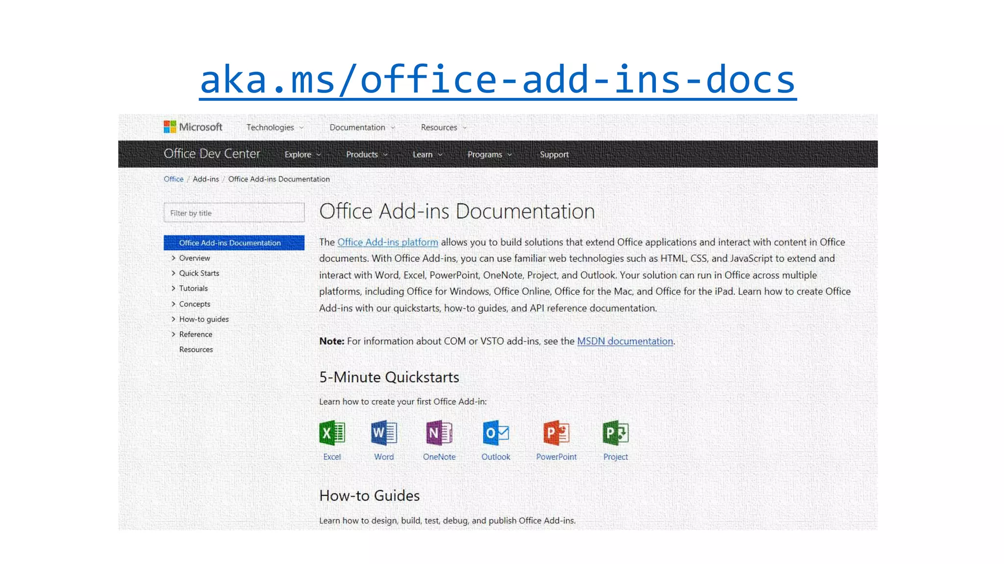 aka.ms/office-add-ins-docs
 