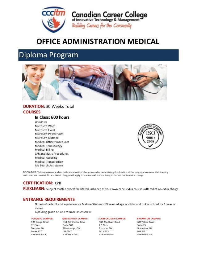 canadian career college office administration medical flex is medical office administration a good career