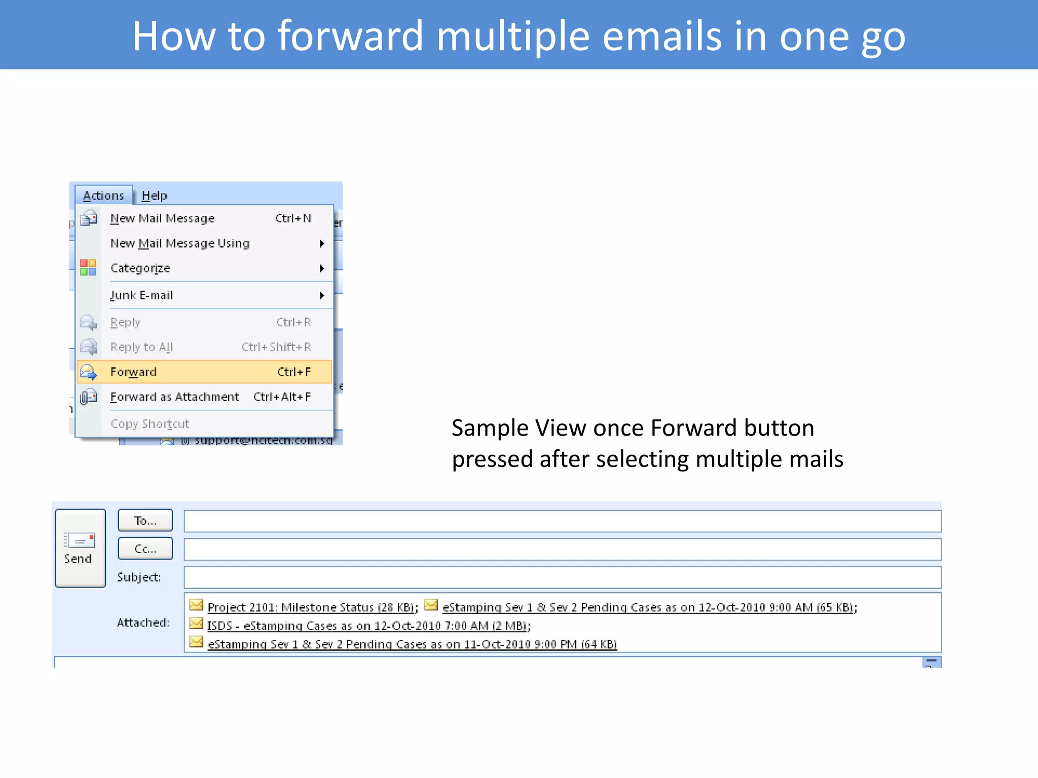 Managing Mails Views– sorting, groupingGroup By Date