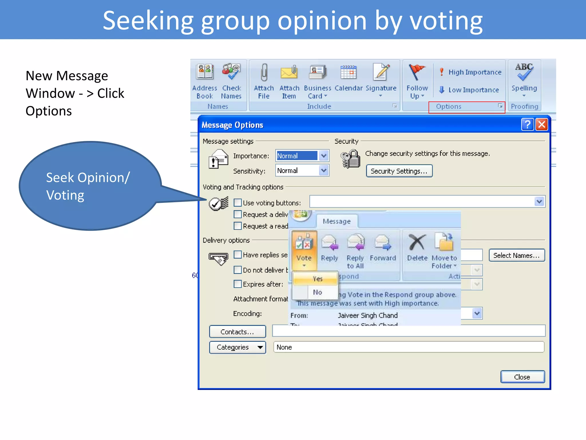 Searching for related emailsClick on RelatedOpen Message for which you want to find related messages