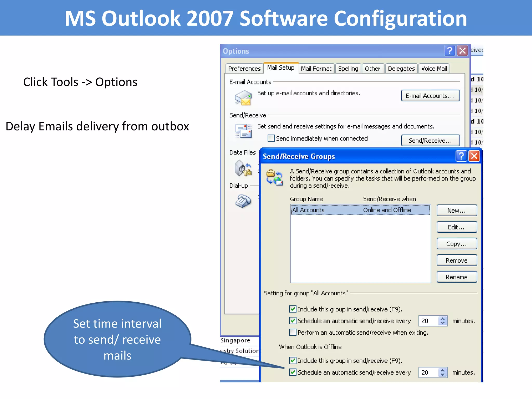 Seeking group opinion by votingNew Message Window - > Click Options  Seek Opinion/ Voting