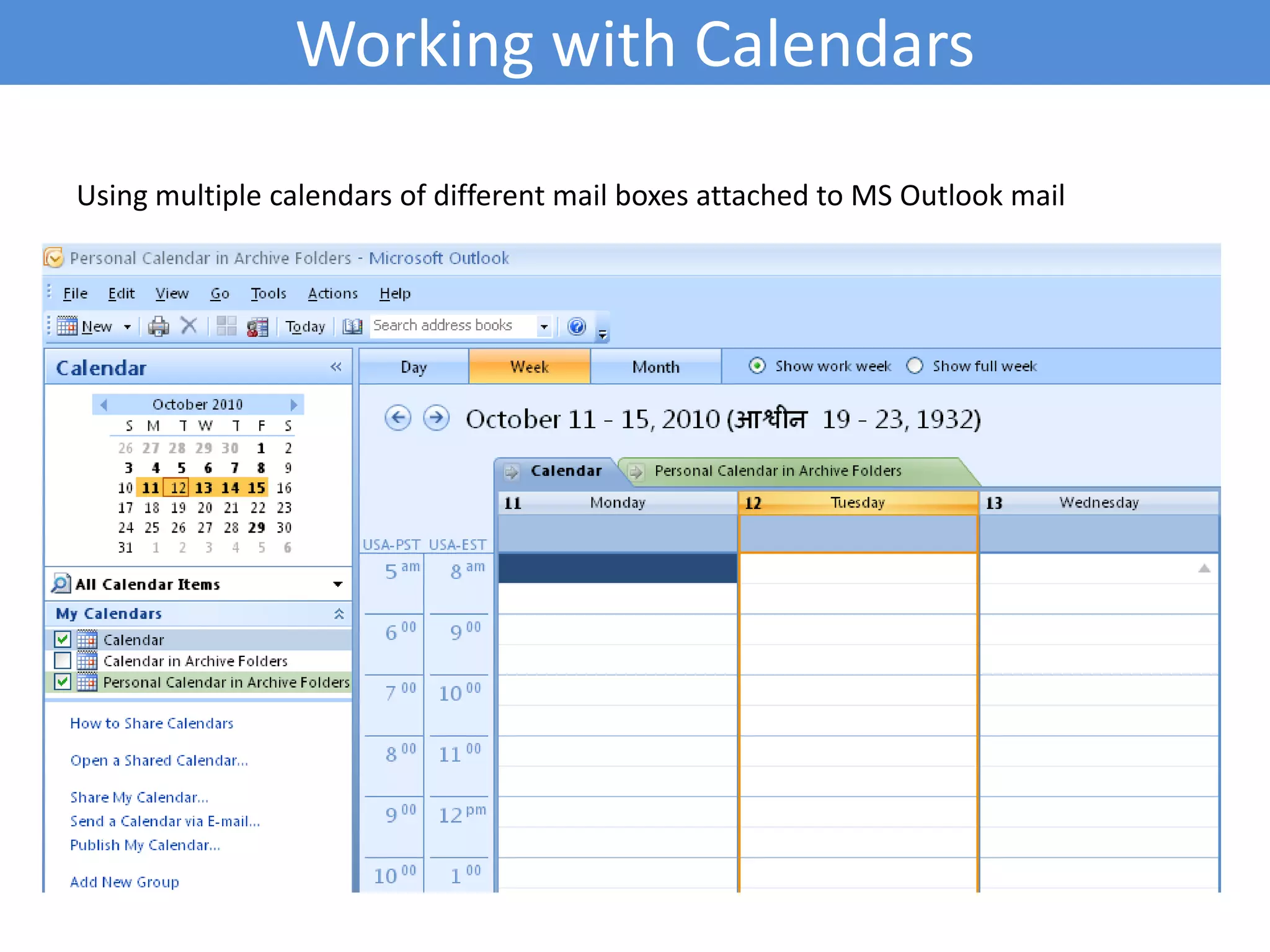 MS Outlook 2007 Software ConfigurationClick Tools -> OptionsDelay Emails delivery from outboxSet time interval to send/ receive mails