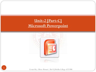 Office Automation-[Part-C]-[Unit-2]-[Microsoft PowerPoint].pdf