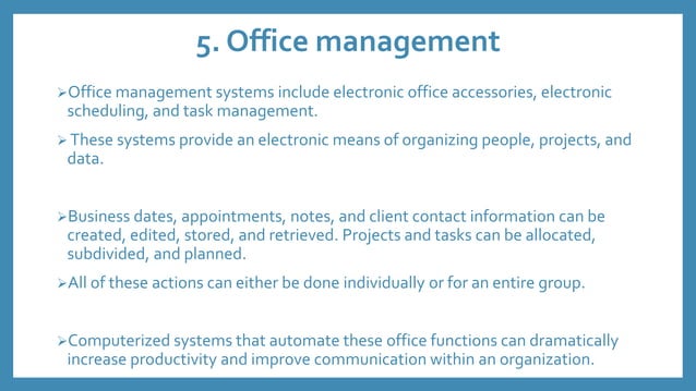Office Automation System (OAS) | PPTX