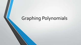 Graphing Polynomials
 