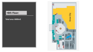 Total area: 6000m2
•8th Floor:
 