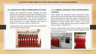 Fire safety in Office building Literature, net and live case study | PPTX