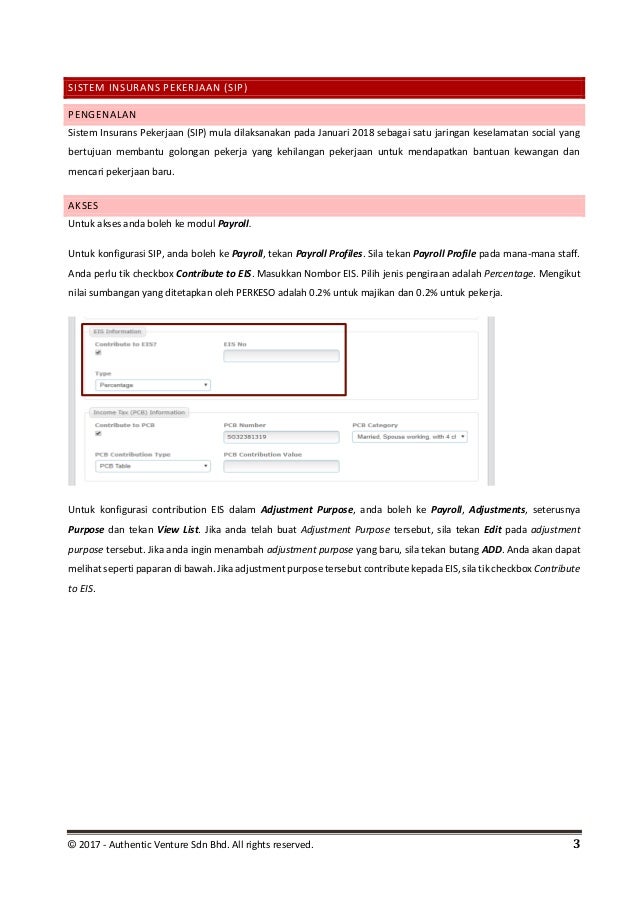 sistem insurans pekerjaan 2018