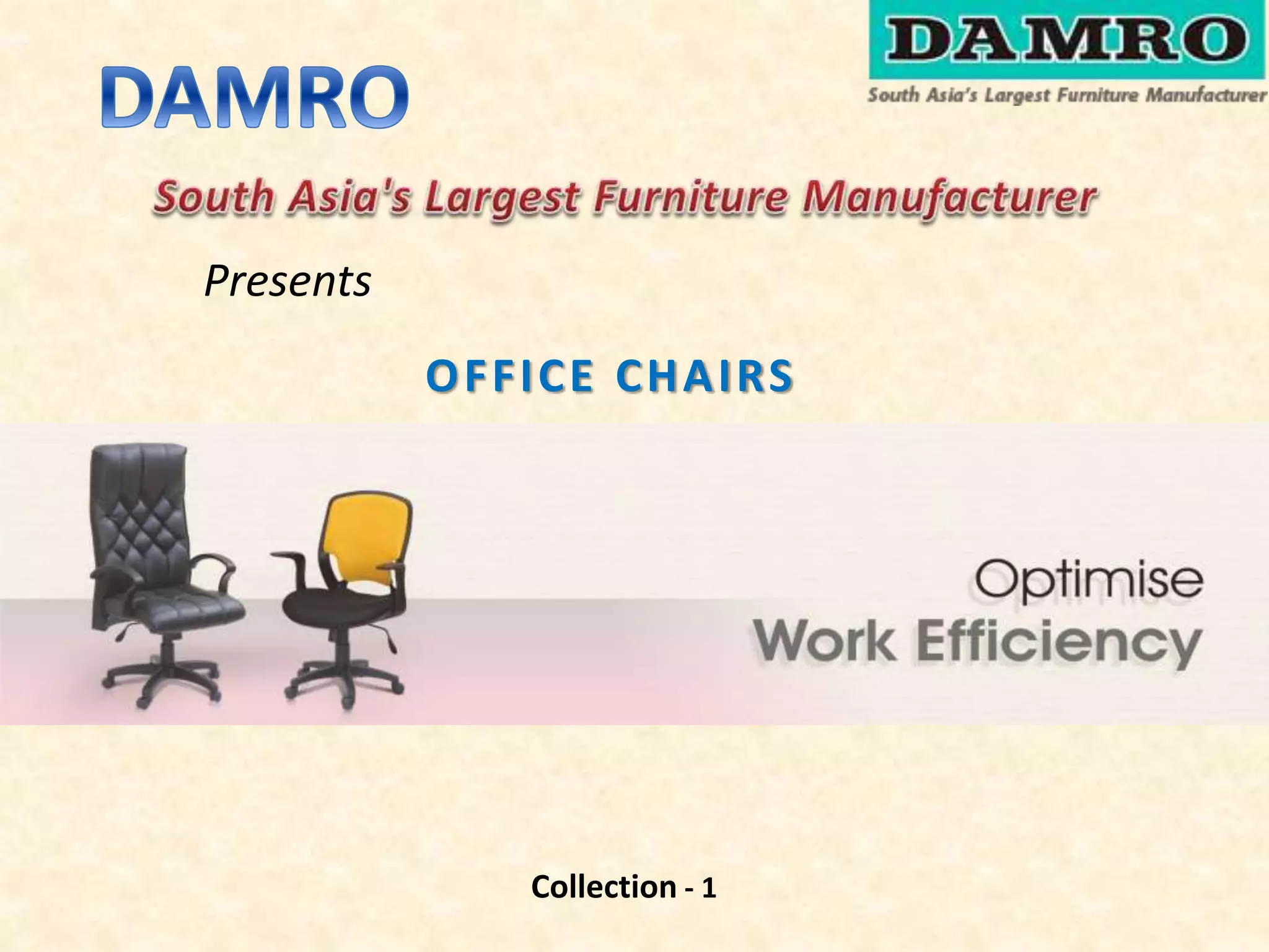 Damro Office Chair (Collection 1) PPT