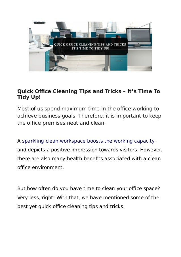 cleaning tips