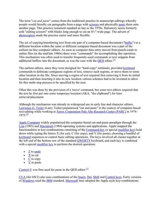 Office copy paste function document | PDF