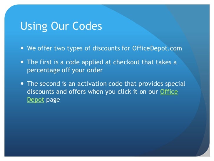 Retailmenot office depot coupon