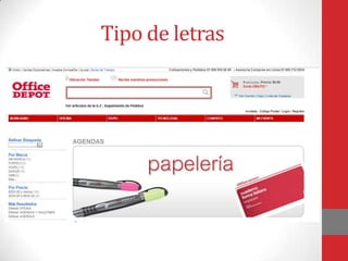Tipo de letras

 
