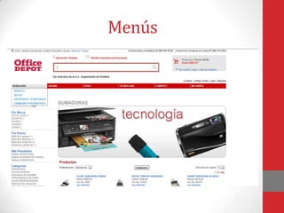 Menús

 