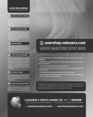 >> Vea información más detallada sobre cada libro de este
catálogo.
>> Obtenga un capítulo gratuito para evaluar la posible compra
de un ejemplar.
>> Conozca qué opinaron otros lectores.
>> Compre los libros sin moverse de su casa y con importantes
descuentos.
>> Publique su comentario sobre el libro que leyó.
>> Manténgase informado acerca de las últimas novedades
y los próximos lanzamientos.
COLECCION FLUO - CATALOGO COMPLETO - Base Editable - 15x19 - Dic 09.indd 1COLECCION FLUO - CATALOGO COMPLETO - Base Editable - 15x19 - Dic 09.indd 1 11/12/2009 16:27:0011/12/2009 16:27:00
 