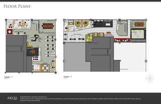 Advertising Agency Redesign
© Rebecca Jensen. 2013. All Rights Reserved. No part of this presentation or any of its contents may be reproduced, copied, modified or adapted, without the prior written consent of the author, unless otherwise
indicated for stand-alone materials
Floor Plans
 