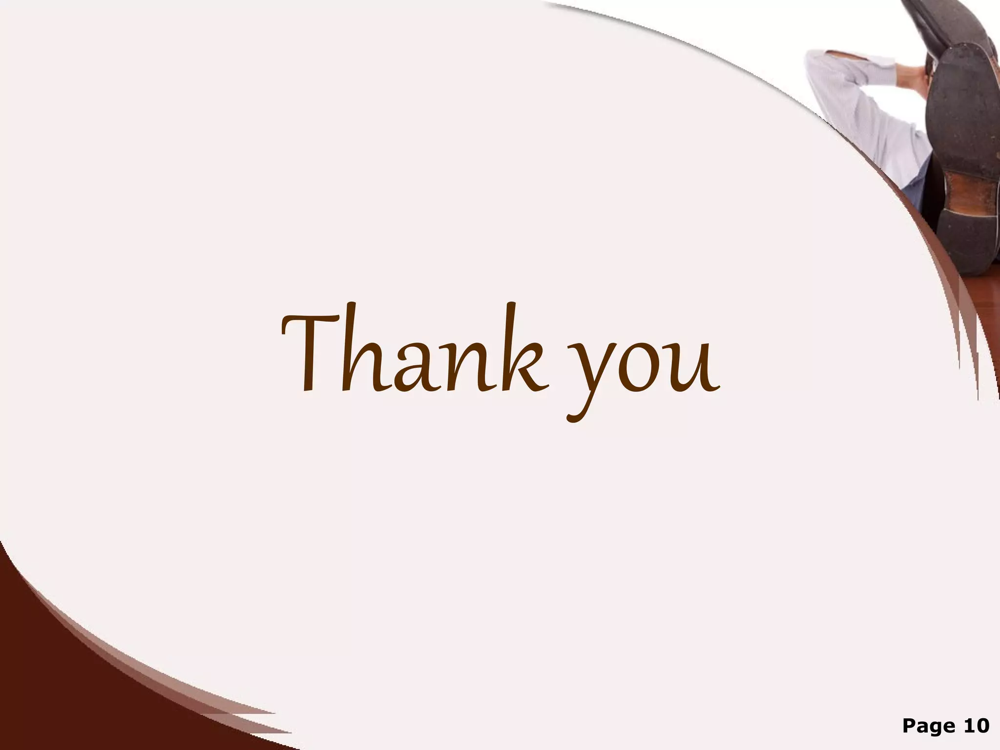 Thank you

            Page 10
 