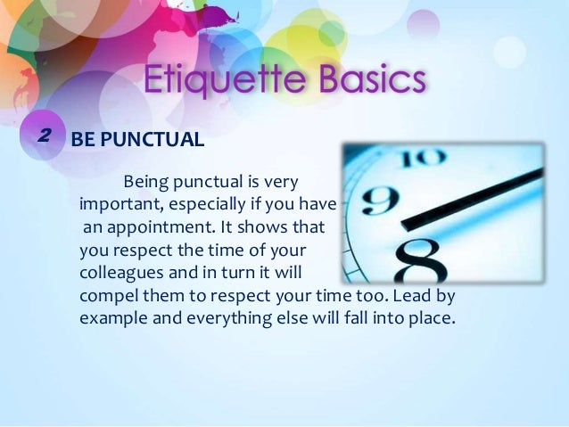 office etiquette