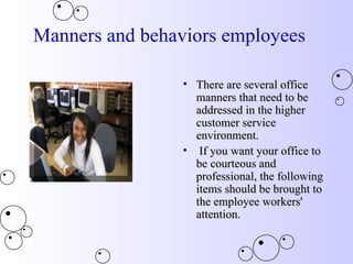 Office Etiquette For Employees | PPT | Phone Services | Home Utilities