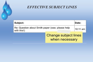 EFFECTIVE SUBJECT LINES
 
