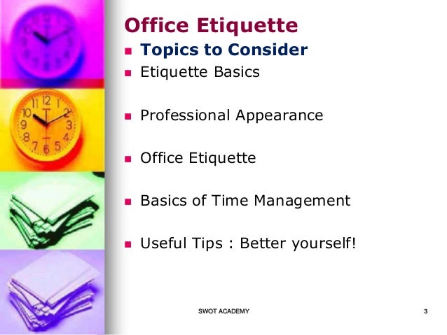 office etiquette