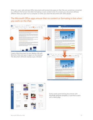 Microsoft Office for iPad Product Guide - Atidan | PDF