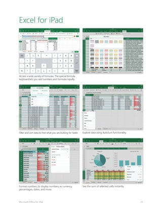 Microsoft Office for iPad Product Guide - Atidan | PDF