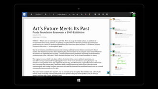 Office Touch for Windows in INK Presentation from Microsoft Research