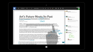Office Touch for Windows in INK Presentation from Microsoft Research