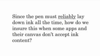 Office Touch for Windows in INK Presentation from Microsoft Research