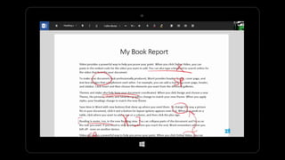 Office Touch for Windows in INK Presentation from Microsoft Research