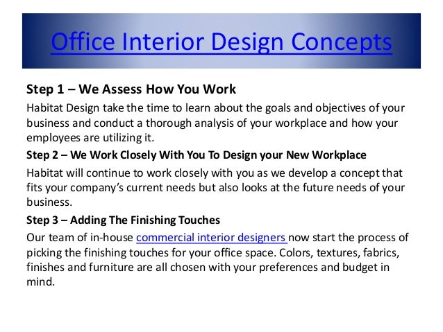 Office interior design concepts