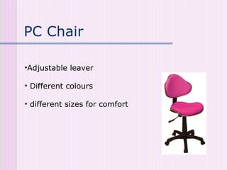 Office layout equipment task6 | PPT