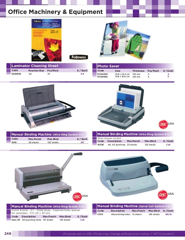Office Machinery & Equipment