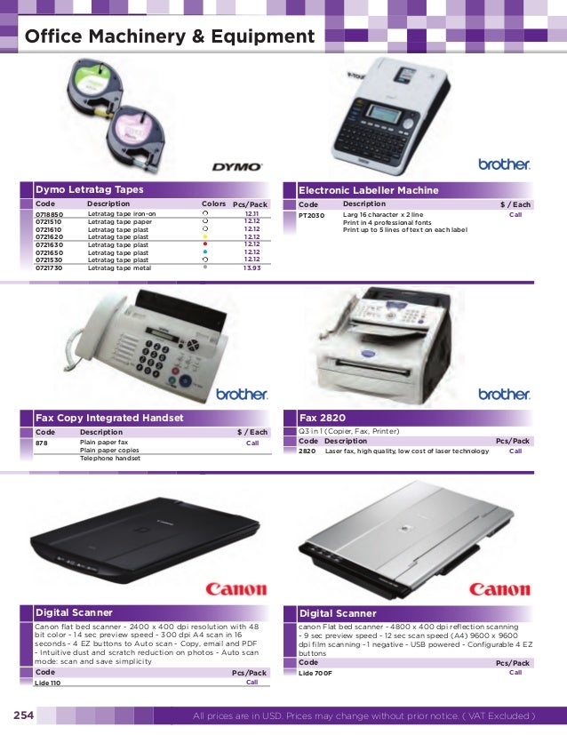 Office Machinery & Equipment